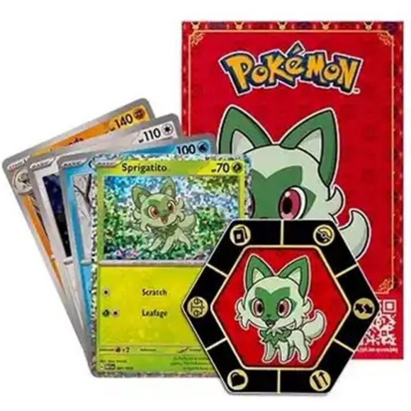sprigatito pokemon card mcdonalds - McDonald's Collection 2023 - Purple variation to centering Sprigatito 2025 Pokemon Japanese McDonald's